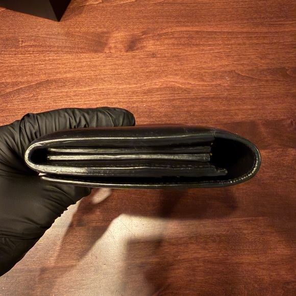 Yves Saint Laurent Black Clutch with Gold Chain - Picture 7 of 8